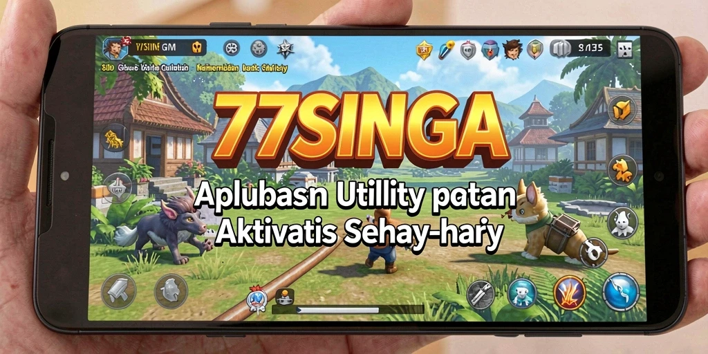 Tampilan antarmuka aplikasi 77SINGA yang intuitif dan rapi.