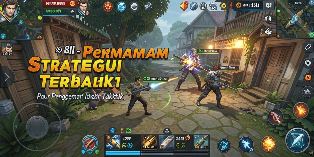 Screenshot gameplay 8II menampilkan momen strategis yang intens.