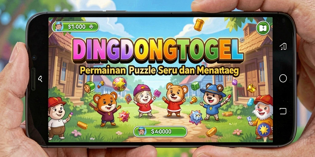Screenshot gameplay DINGDONGTOGEL menampilkan tantangan Puzzle yang menarik.
