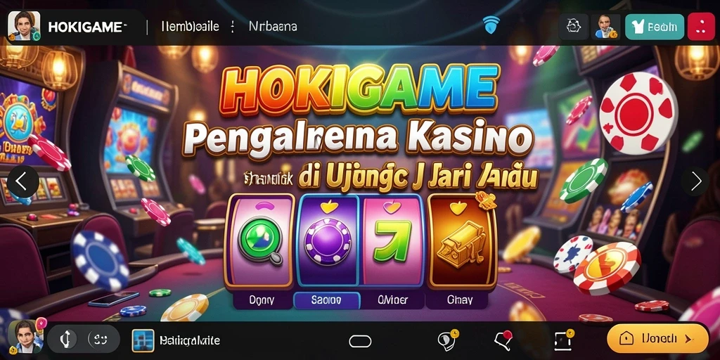 Tampilan gameplay menarik dari HOKIGAME, penuh aksi Kasino.
