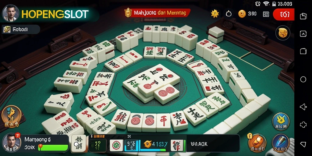 Gameplay seru HOPENGSLOT yang menampilkan tantangan Mahjong.