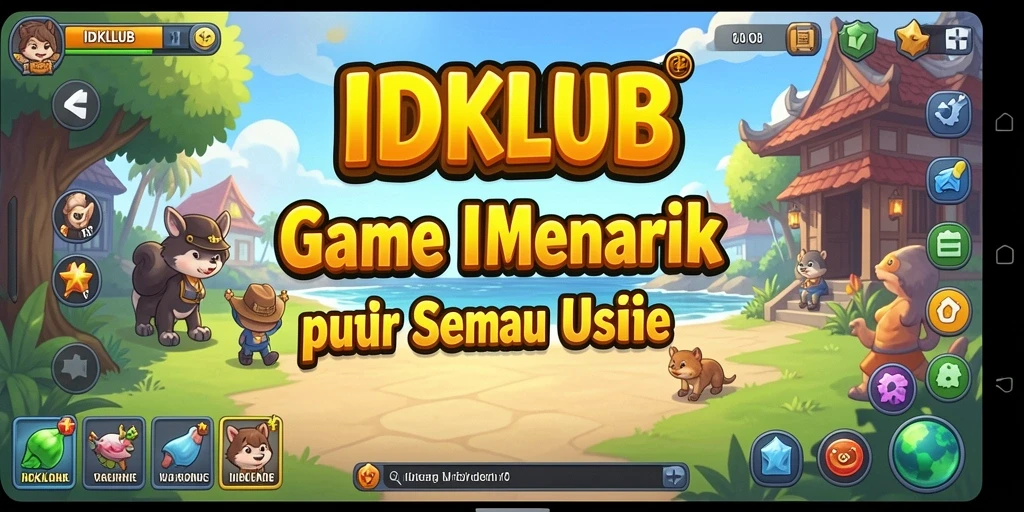 Tampilan gameplay seru dan intuitif dari IDKLUB.