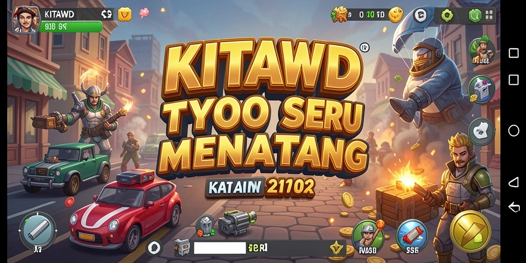 Tampilan gameplay menarik di KITAWD dengan elemen manajemen bisnis.