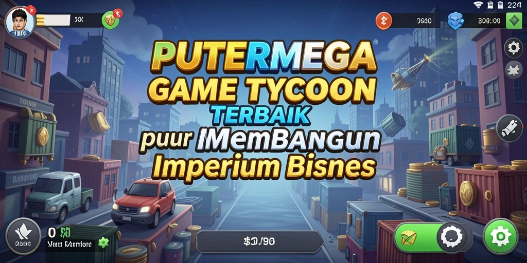 Screenshot gameplay PUTERMEGA yang menunjukkan pengelolaan bisnis yang seru.