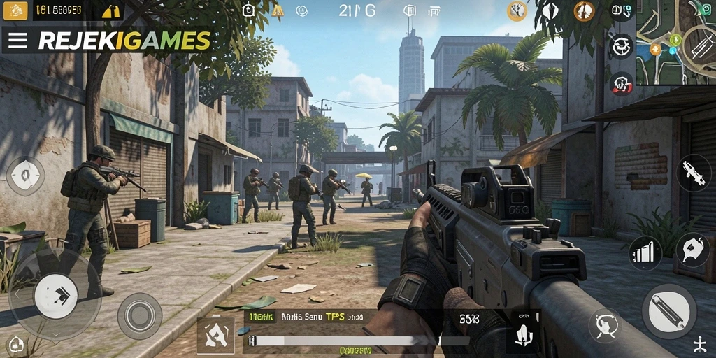 Gameplay seru dan dinamis dalam REJEKIGAMES.