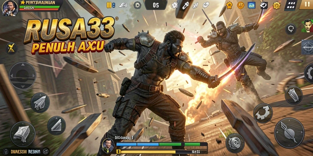 Screenshot RUSA33 menampilkan pertempuran aksi yang mendebarkan.